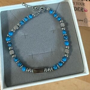 Faux turquoise bracelet